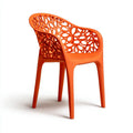 Patio Lounge Chair - Plastic Outdoor 85x60x60 cm - Orange - Modern Design