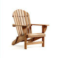 Wooden Patio Lounge Chair – Solid Wood – 90x80x80 cm – Natural Finish